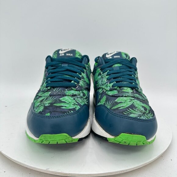 Nike Air Max 1 GPX Men Size 9 684174-400 Blue Floral Green White Training Shoes - Picture 2 of 11